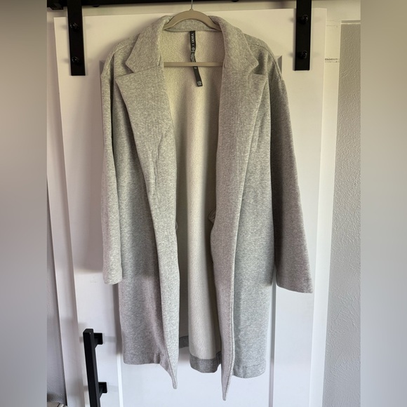 Vuori Light Grey Trench Sweater - Picture 1 of 4
